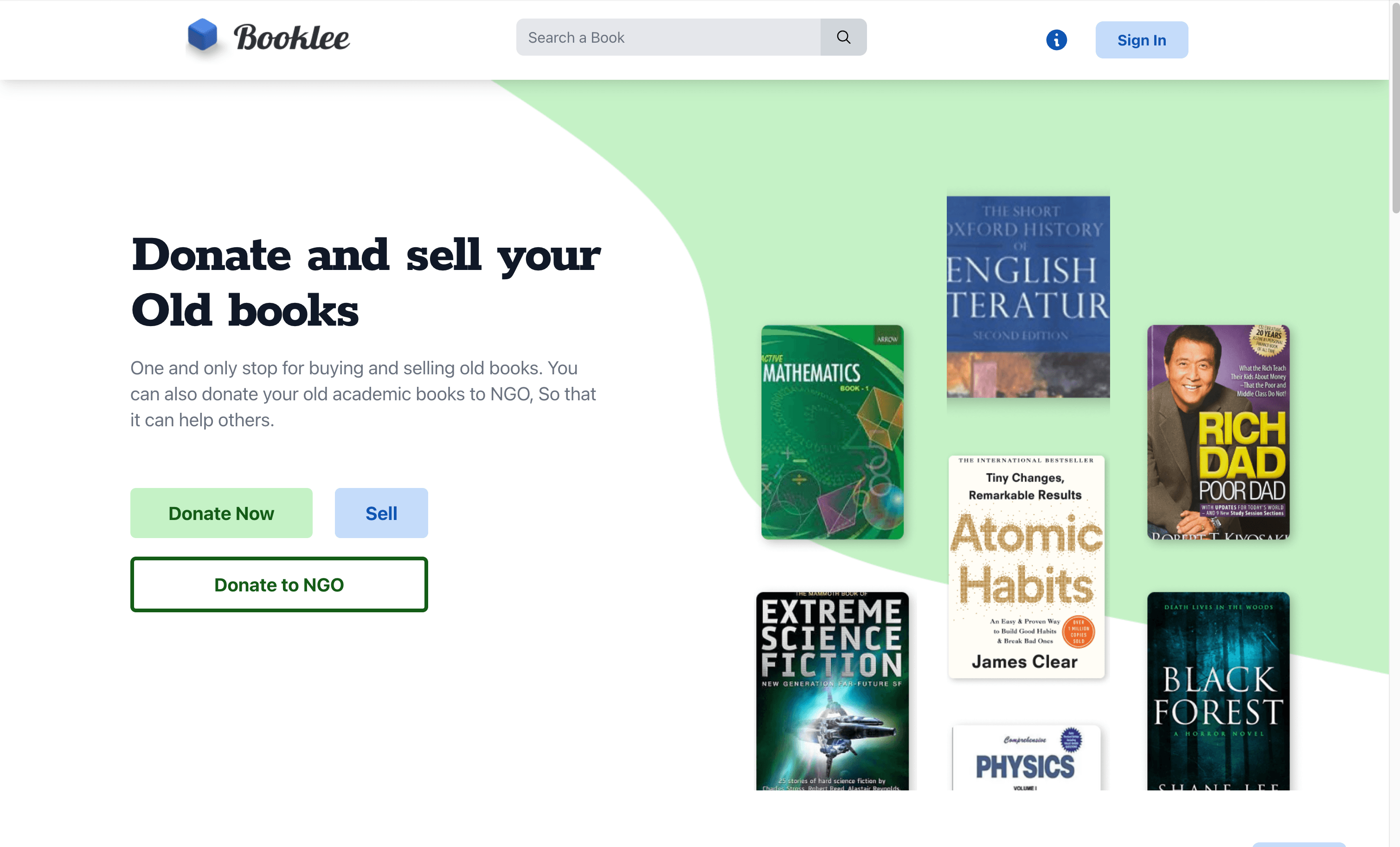 Booklee screenshot